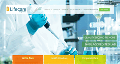 Desktop Screenshot of lifecareindia.com